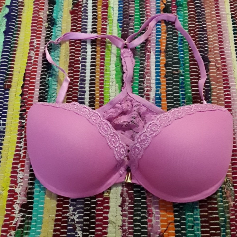 Hot Pink Sexy Front Closure push up bra